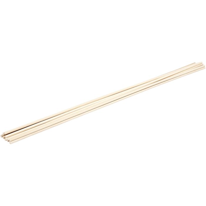 Bloemstokken, L: 60 cm, d 6 mm, 10 stuk/ 1 doos