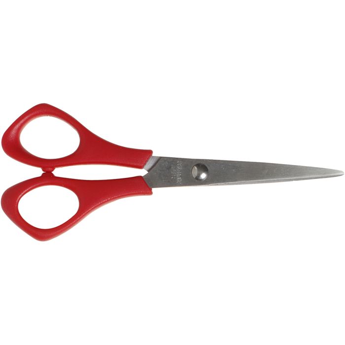 Schoolscharen, L: 14 cm, puntig, linkshandig, 1 stuk