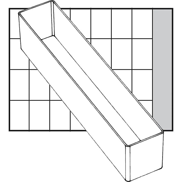Inzet Box, afm A9-4, H: 47 mm, afm 218x39 mm, 1 stuk