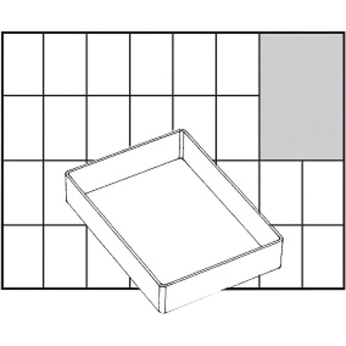 Inzet Box, afm A71 Low, H: 24 mm, afm 109x79 mm, 1 stuk