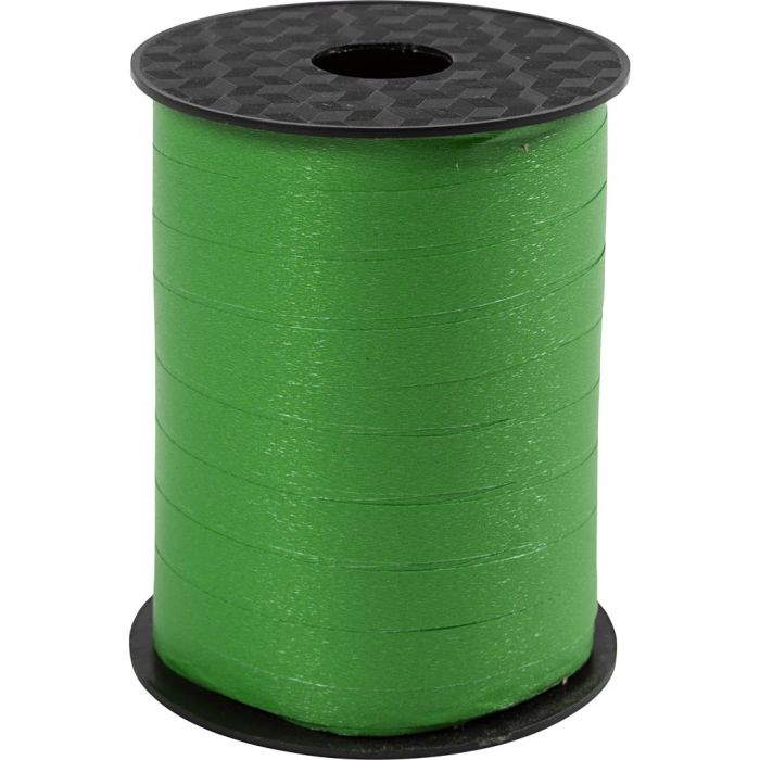 Cadeaulint, B: 10 mm, matt, groen, 250 m/ 1 rol