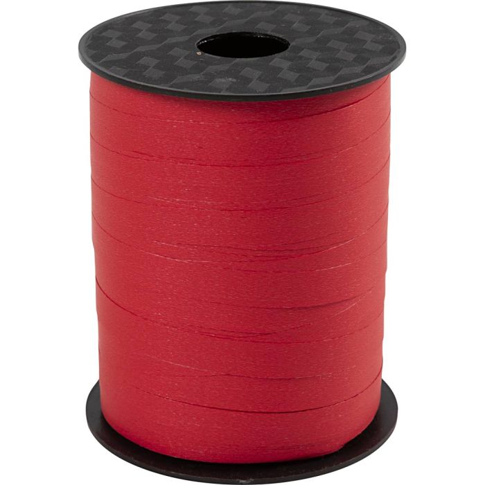 Cadeaulint, B: 10 mm, matt, cerise, 250 m/ 1 rol