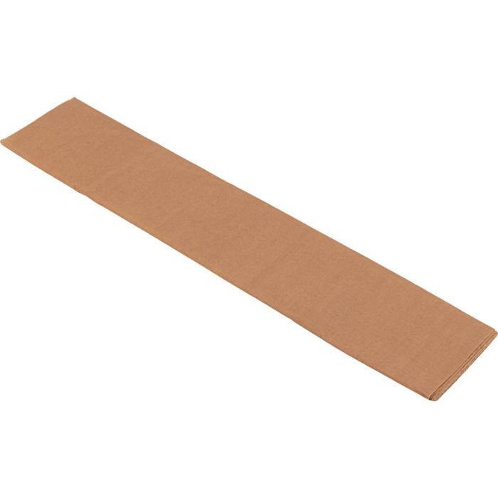 Crepepapier, vel 50x250 cm, 22 gr, lichtbruin, 1 vouw/ 1 doos