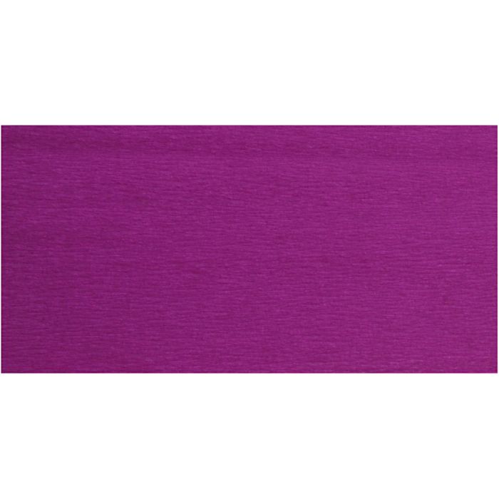 Crepepapier, vel 50x250 cm, 22 gr, violet, 10 vouw/ 1 doos