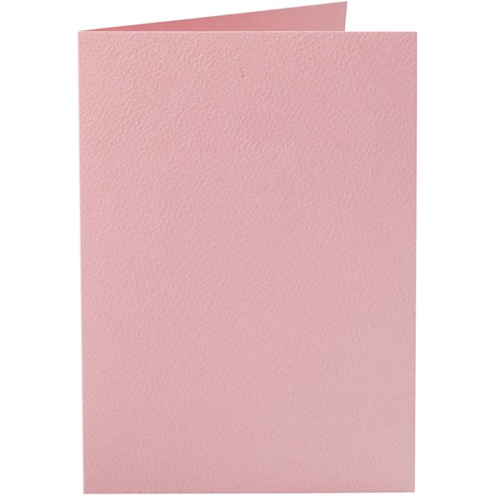 Kaarten, afmeting kaart 10,5x15 cm, 220 gr, roze, 10 stuk/ 1 doos