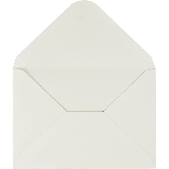 Enveloppen, afmeting envelop 11,5x16 cm, 110, off-white, 10 stuk/ 1 doos