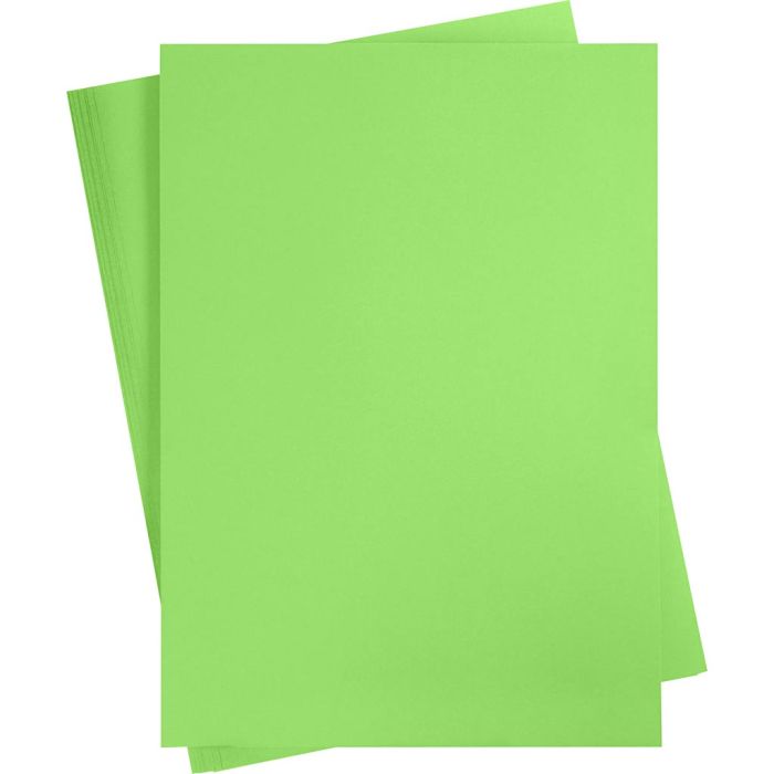 Karton, A3, 270 gr, lichtgroen, 10 vel/ 1 doos