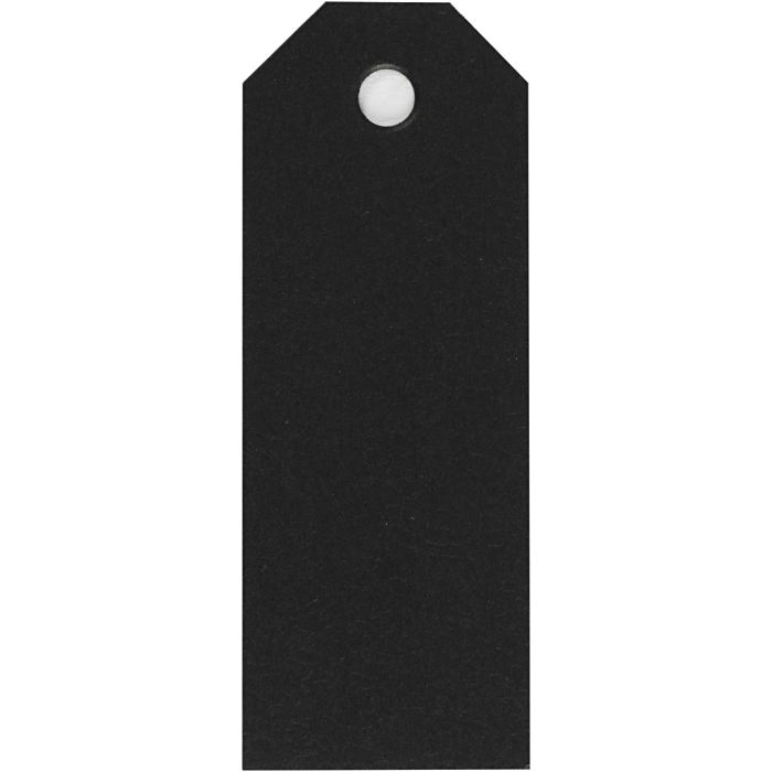 Manilla-labels, afm 3x8 cm, 220 gr, zwart, 20 stuk/ 1 doos