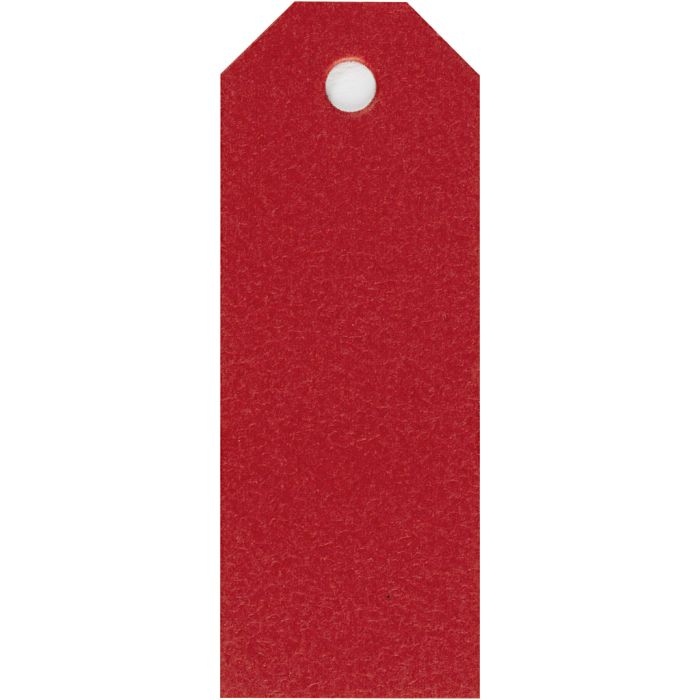 Manilla-labels, afm 3x8 cm, 220 gr, rood, 20 stuk/ 1 doos