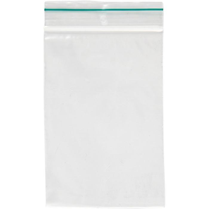 Zip Lock zakjes, afm 8x12 cm, dikte 0,05 mm, 100 stuk/ 1 doos