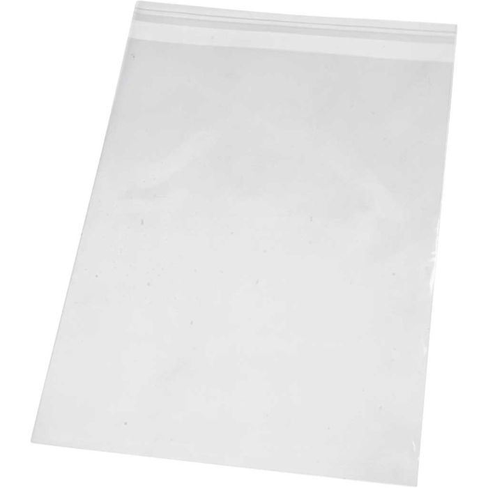 Cellofaan Zakjes, H: 25,3 cm, B: 18 cm, dikte 25 my, 200 stuk/ 1 doos