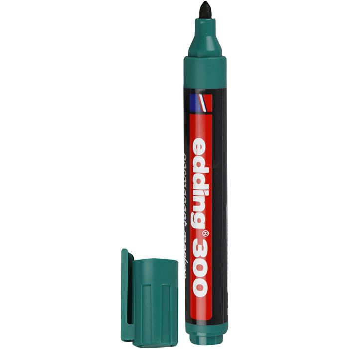 Edding 300 Marker, lijndikte 1,5-3 mm, groen, 1 stuk