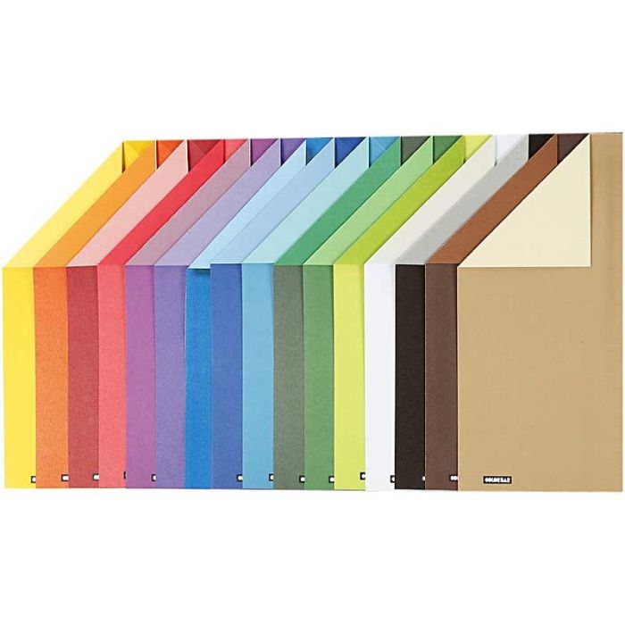 Color Bar Karton, A4, vel 210x297 mm, 250 gr, 16 div vellen/ 1 doos