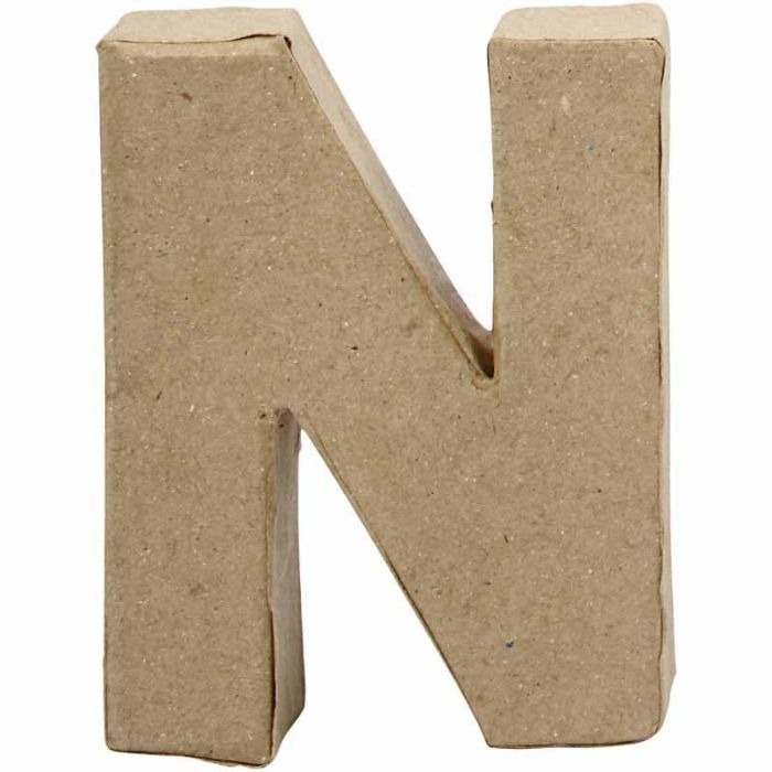 Letter, N, H: 10 cm, B: 7,8 cm, dikte 2 cm, 1 stuk