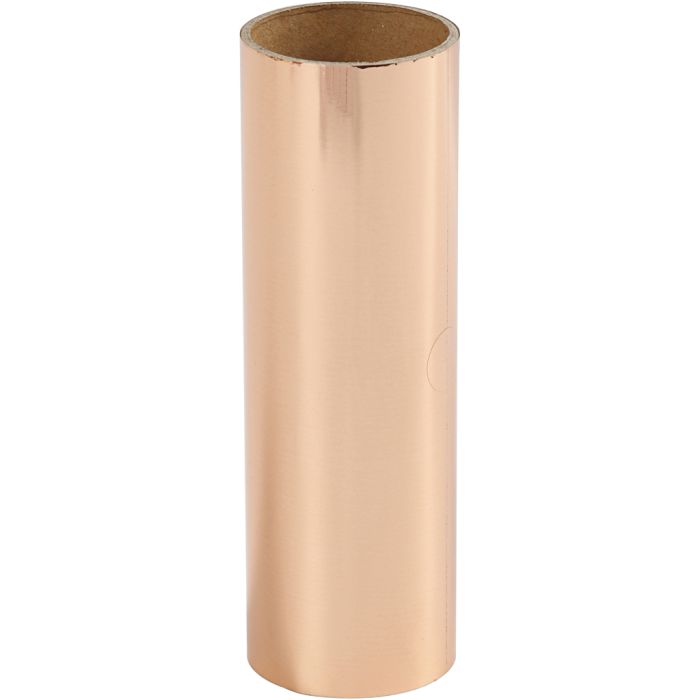Deco folie, B: 15,5 cm, dikte 0,02 mm, roze goud, 50 cm/ 1 rol