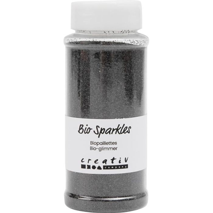 Bio Sparkles, zwart, 140 ml, 97 gr/ 1 Doosje