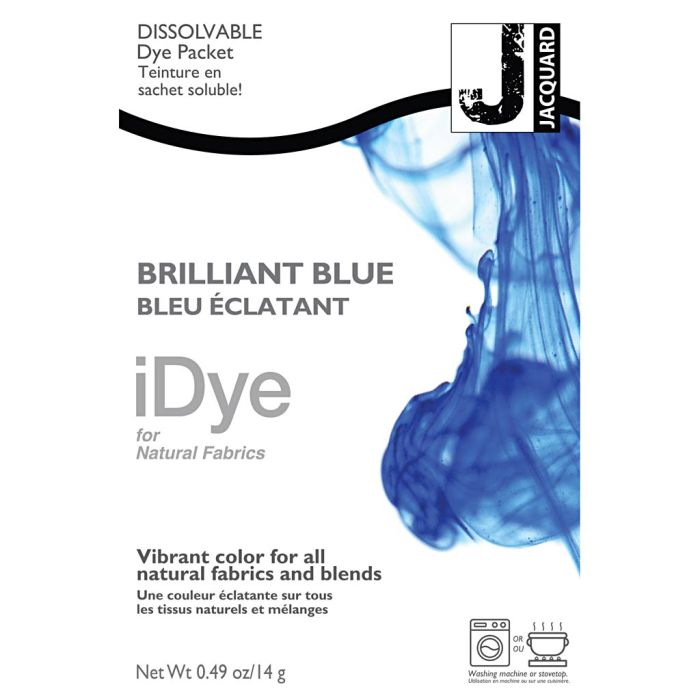 iDye voor natuurlijke stoffen, brilliant blauw, 14 gr/ 1 doos