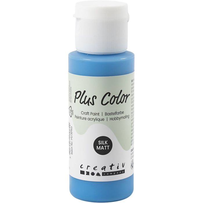 Plus Color Acrylverf, primair blauw, 60 ml/ 1 fles