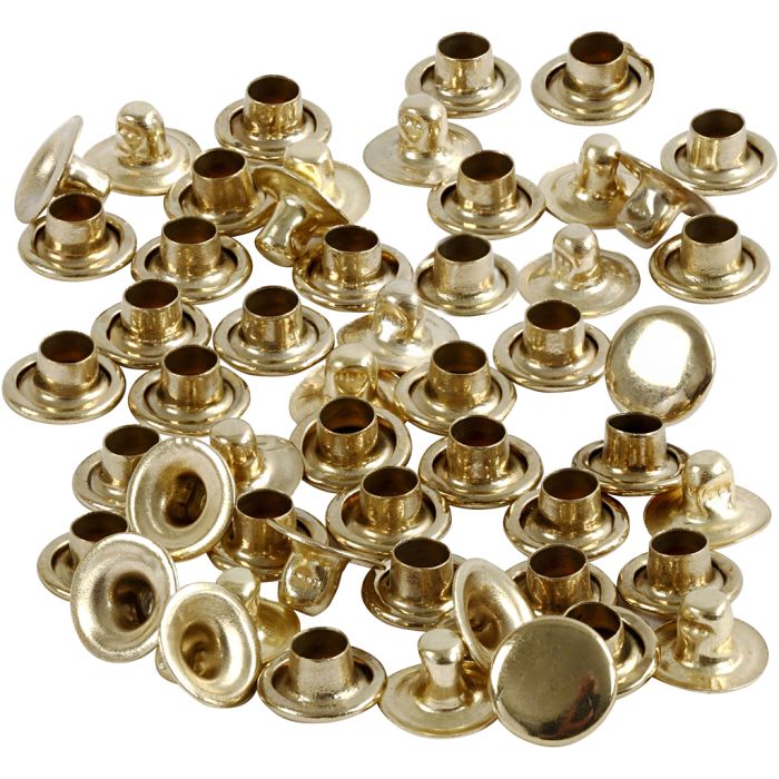 Rivets, d 7 mm, brons, 50 stuk/ 1 doos