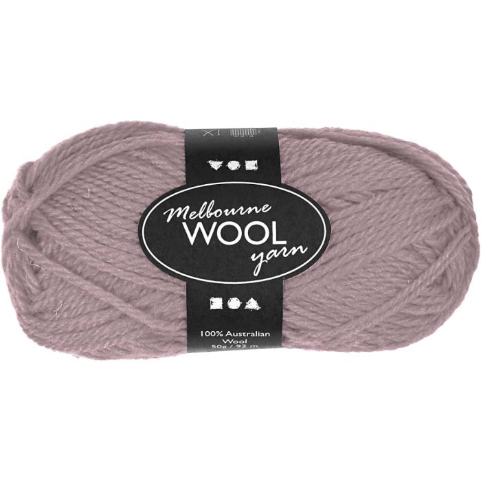 Melbourne wolgaren, L: 92 m, lichtpaars, 50 gr/ 1 bol