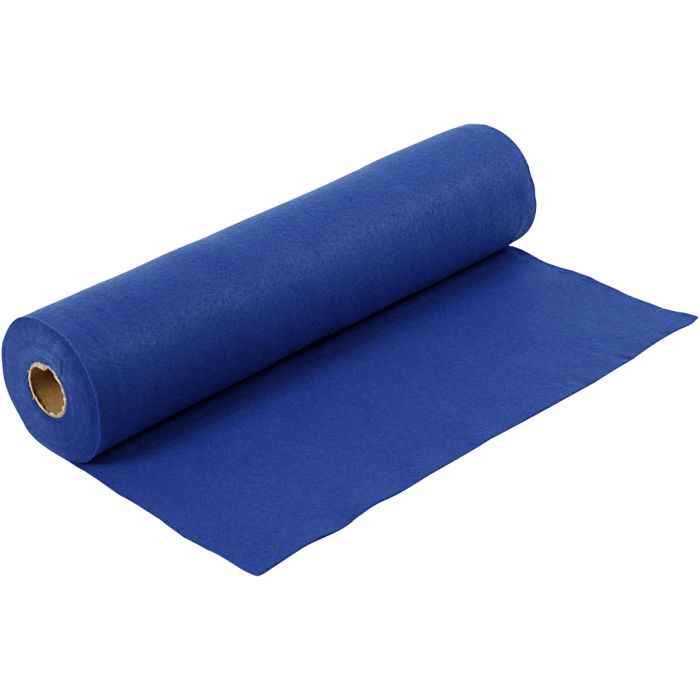 Hobbyvilt, B: 45 cm, dikte 1,5-2 mm, 180-200 gr, blauw, 5 m/ 1 rol