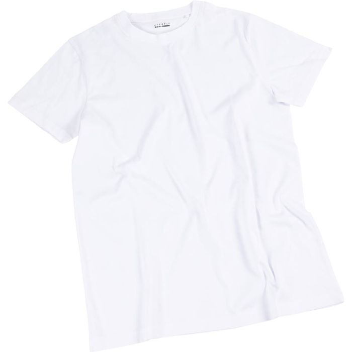 T-shirts, B: 55 cm, afm large, ronde hals, 145 gr, wit, 1 stuk