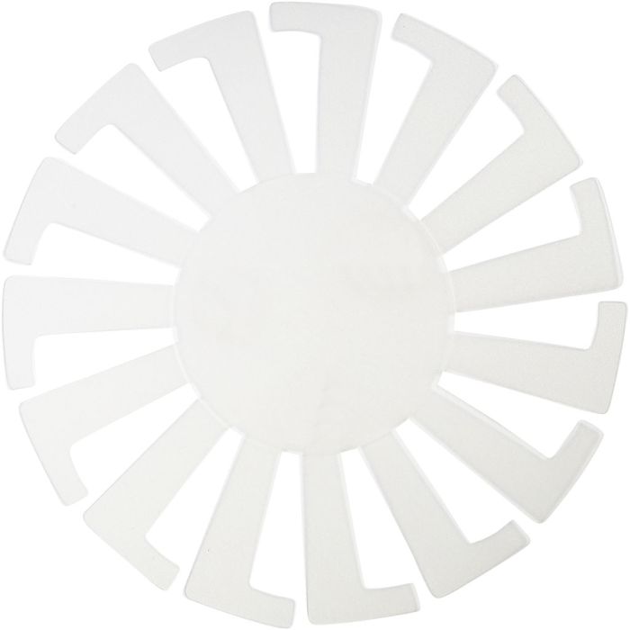 Sjabloon Mand weven, H: 8 cm, d 14 cm, transparant, 10 stuk/ 1 doos