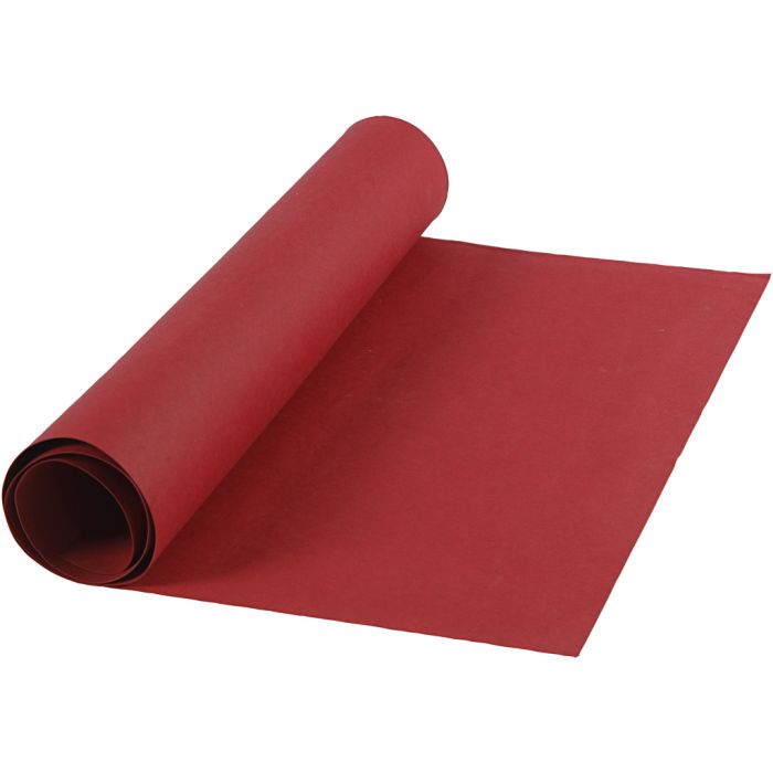 Faux Leather Papier, B: 50 cm, unikleurig, 350 gr, rood, 1 m/ 1 rol