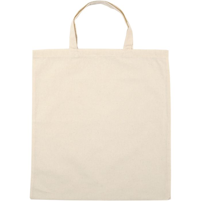 Draagtas , afm 38x42 cm, 145 gr, licht naturel, 5 stuk/ 1 doos