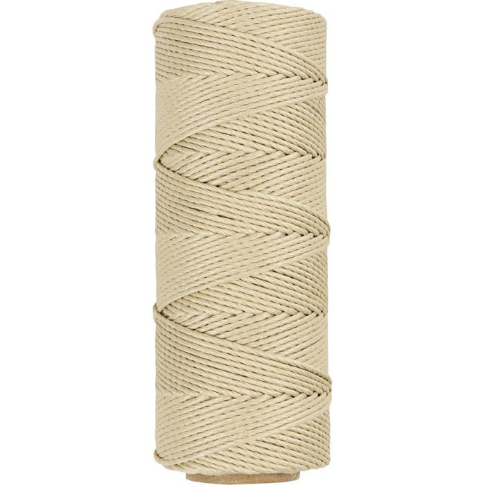 Bamboekoord, dikte 1 mm, off-white, 65 m/ 1 rol