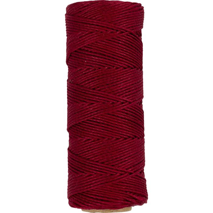 Bamboekoord, dikte 1 mm, rood, 65 m/ 1 rol