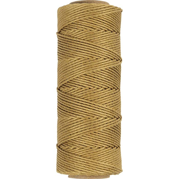 Bamboekoord, dikte 1 mm, goud, 65 m/ 1 rol