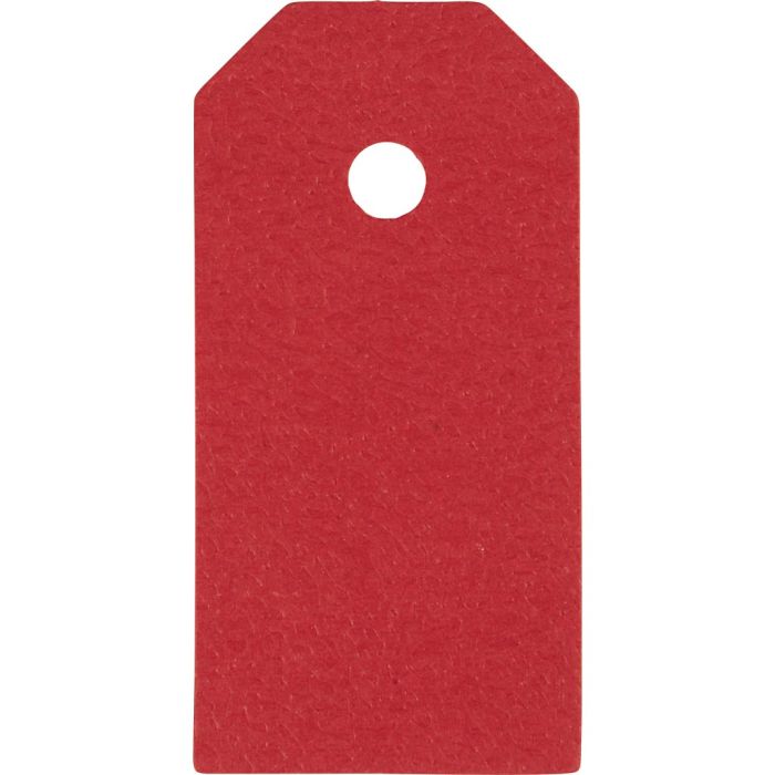 Manilla-labels, afm 3x6 cm, 250 gr, rood, 30 stuk/ 1 doos