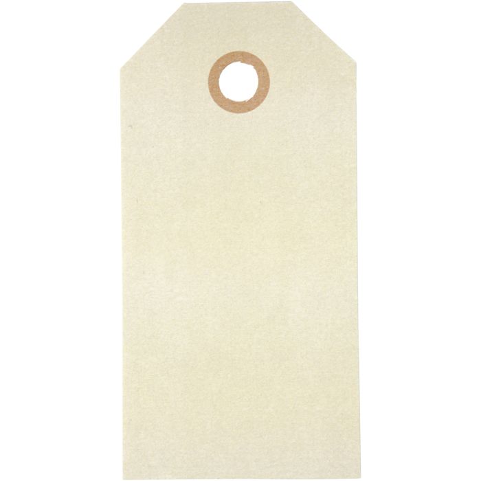 Manilla-labels, afm 5x10 cm, 250 gr, crème, 20 stuk/ 1 doos