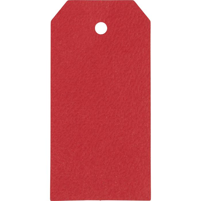 Manilla-labels, afm 5x10 cm, 250 gr, rood, 20 stuk/ 1 doos