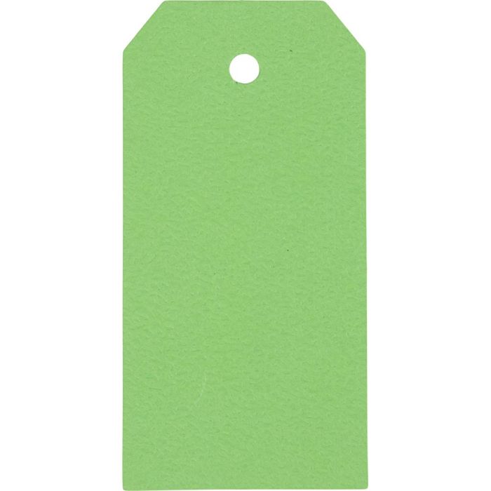 Manilla-labels, afm 5x10 cm, 250 gr, groen, 20 stuk/ 1 doos