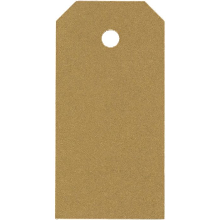 Manilla-labels, afm 4x8 cm, 250 gr, goud, 1000 stuk/ 1 doos