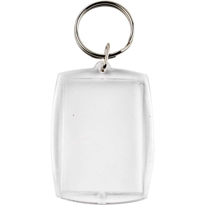 Sleutelhanger, rechthoek, afm 40x50 mm, 25 stuk/ 1 doos