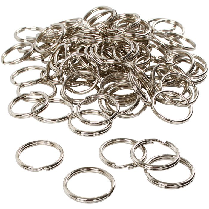 Sleutelhangers, d 25 mm, 100 stuk/ 1 doos