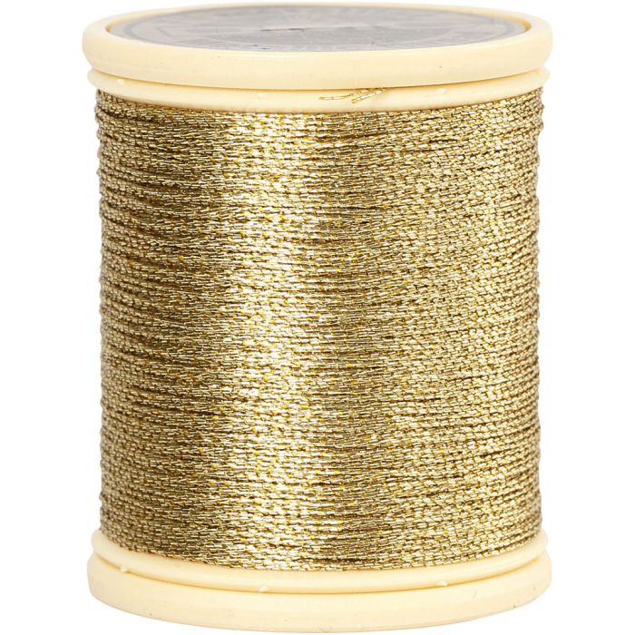 DMC metallic draad, dikte 0,36 mm, goud, 40 m/ 1 rol