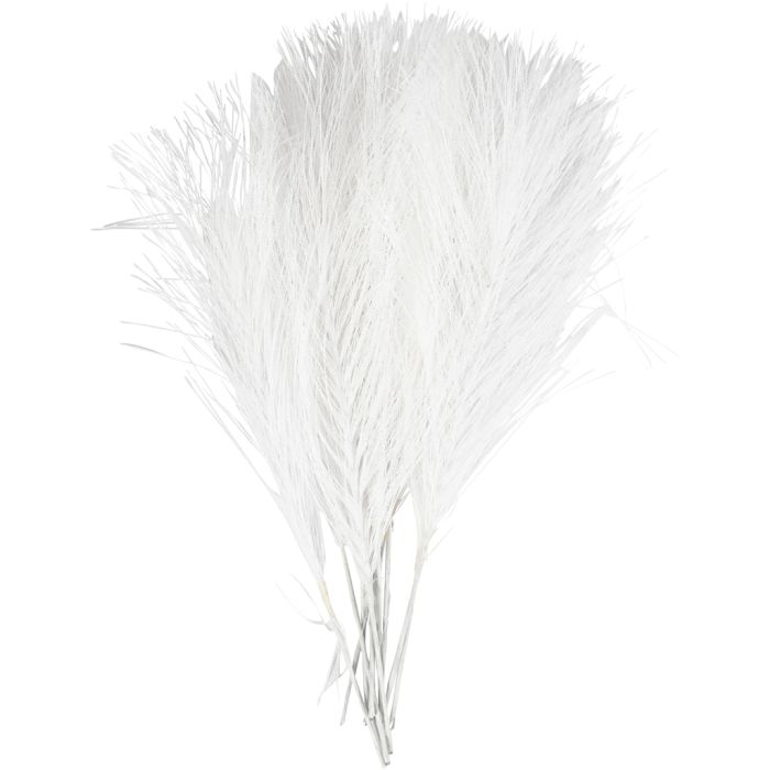 Kunstveren, L: 15 cm, B: 8 cm, wit, 10 stuk/ 1 doos