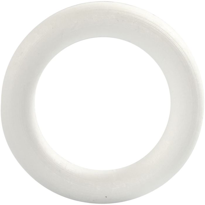 Ring, afm 12 cm, dikte 20 mm, wit, 1 stuk