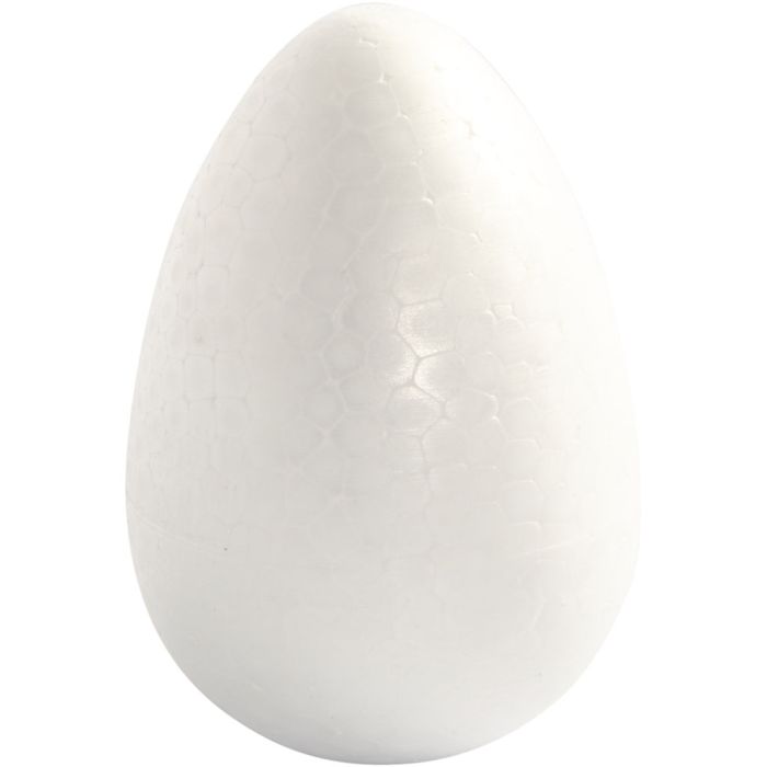 Eieren, H: 12 cm, wit, 5 stuk/ 1 doos