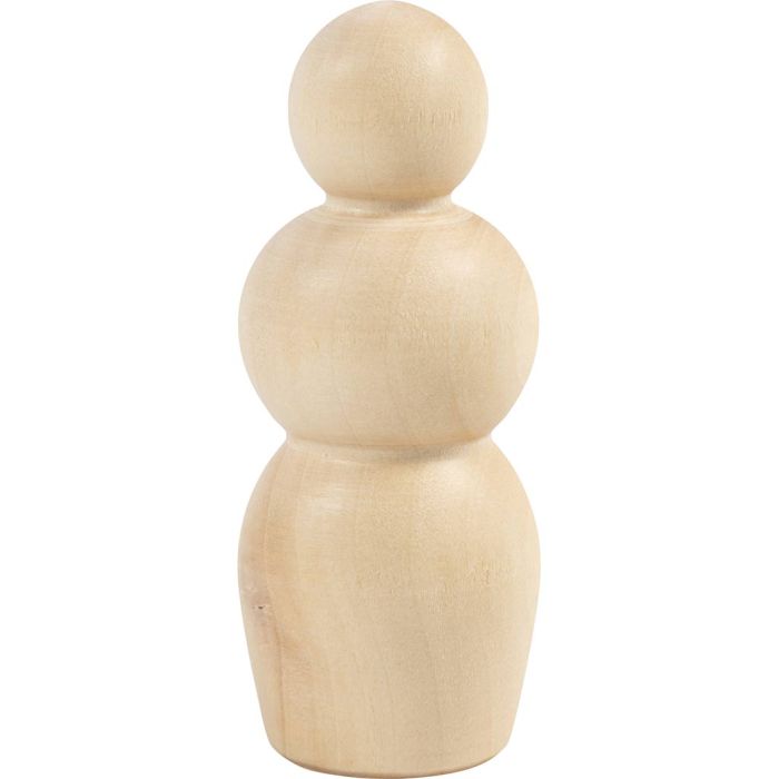 Houten figuur, Zandlopervorm, H: 7,5 cm, 5 stuk/ 1 doos