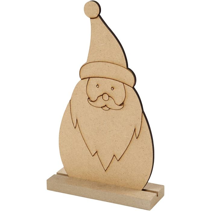 Kerstfiguur, Kerstman, H: 15 cm, D: 3 cm, B: 9 cm, dikte 3 mm, 1 stuk