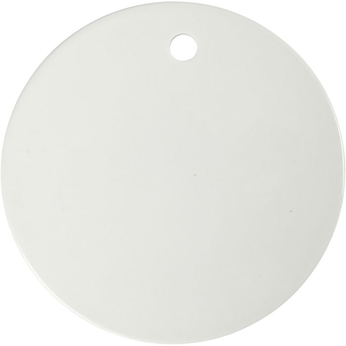 Label porselein, 15 cm, 0,5 cm, wit, 1 stuk
