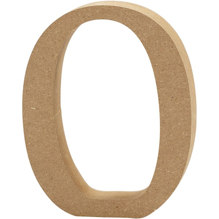 Letter, O, H: 8 cm, dikte 1,5 cm, 1 stuk