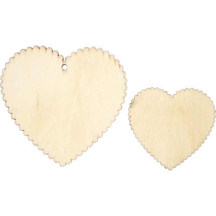 Harten, afm 5,1x5,1 cm, 12 stuk/ 1 doos