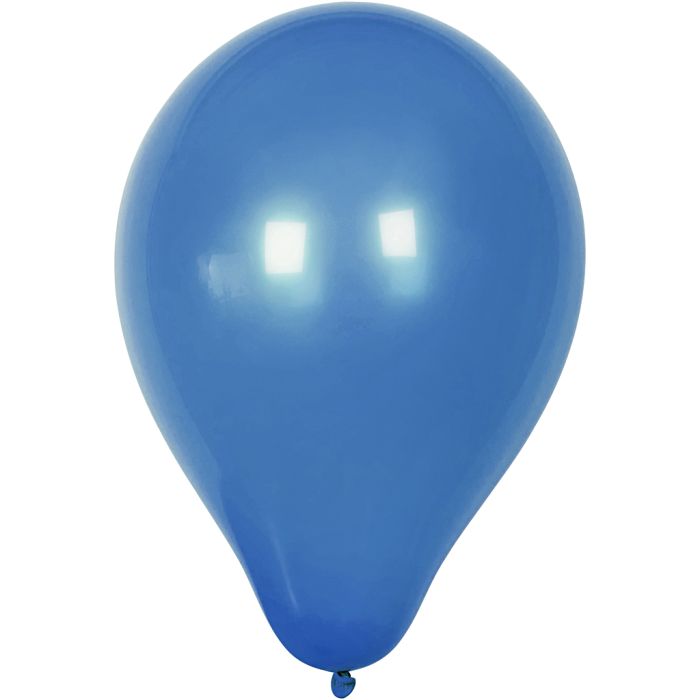 Ballonnen, d 23 cm, rond, donkerblauw, 10 stuk/ 1 doos