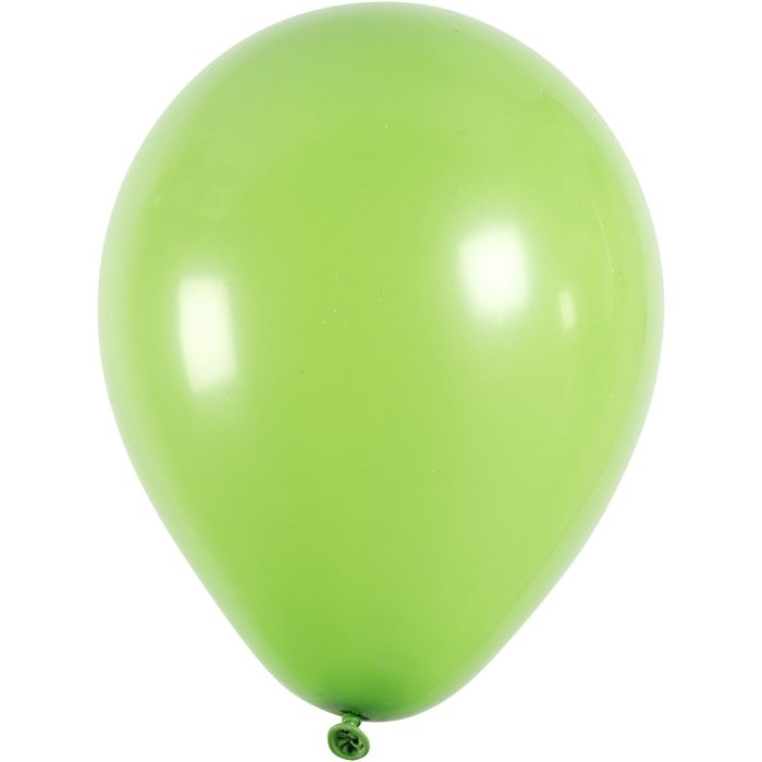 Ballonnen, d 23 cm, rond, groen, 10 stuk/ 1 doos